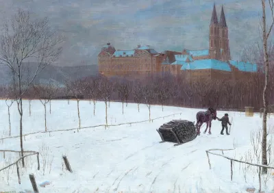 Winter Landscape At Klosterneuburg