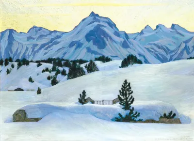 Winter Landscape Near Maloja