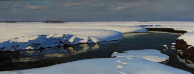 Winter Landscape With A River