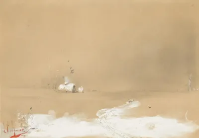 Winter Landscape With Farmstead 2