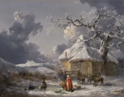Winter Landscape With Figures
