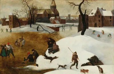 Winter Landscape With Skaters 6