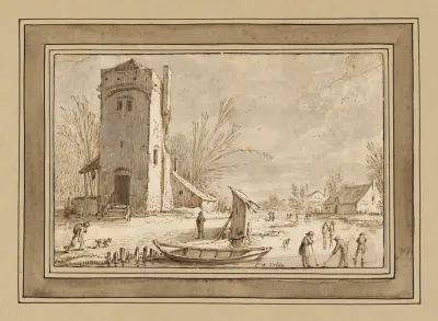 Winter Landscape With Tower