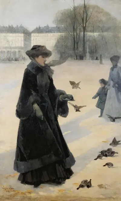 Winter Morning In The Tuileries Gardens Paris