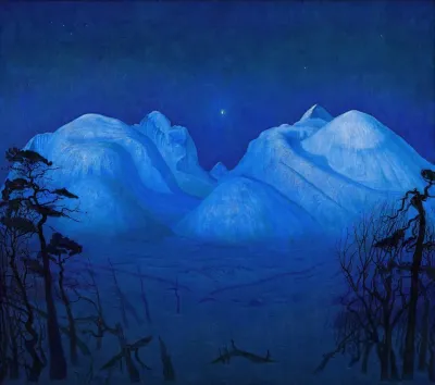 Winter Night In The Mountains