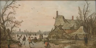 Winter Scene At A Farm