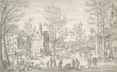 Winter Scene In The City