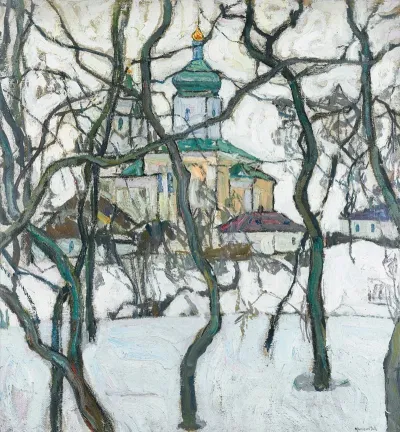 Winter Scene With Church