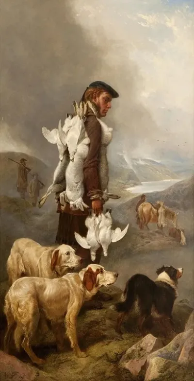 Winter Shooting Hares And Ptarmigan