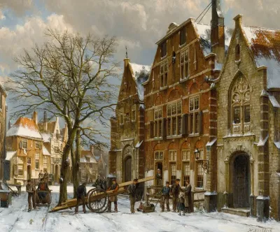 Winter Street Scene Oudewater