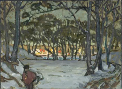 Winter Study From Djurgarden Stockholm