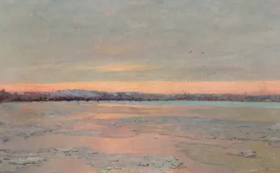 Winter Twilight On The Charles River