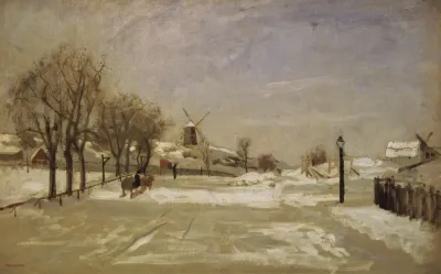 Winter View Of Eriksberg Stockholm