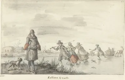 Wintergezicht Bij De Kalkoven Te Zwolle