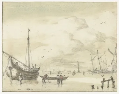 Wintergezicht Jan Van De Cappelle 1634 1700