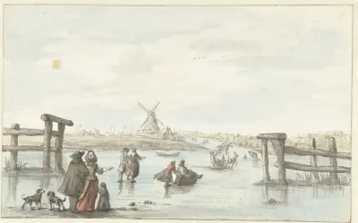 Wintergezicht Op Het Zwarte Water Bij Zwolle 2