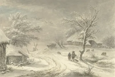 Wintergezicht Te Exloo Drenthe