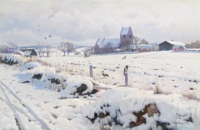 Winterlandschaft Holmstrup