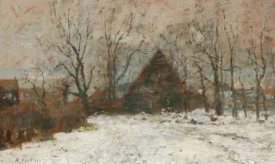 Winterlandschaft Mit Gehoft