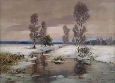Winterliche Bachlandschaft