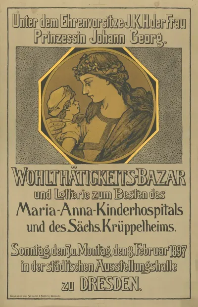 Wohltatigkeitsbazar Und Lotterie Zum Besten Des Maria Anna Kinderhospitals