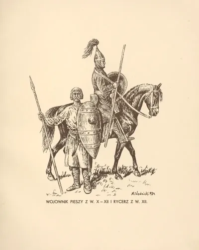 Wojownik Pieszy Z W X Xii I Rycerz Z W Xii