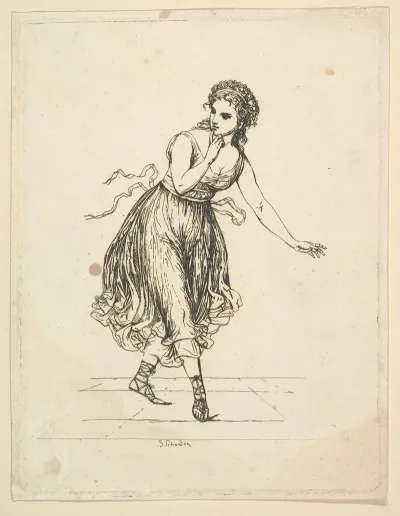 Woman Alone From The Series The Dancing Pair Vigano