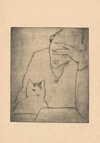Woman And Cat 2