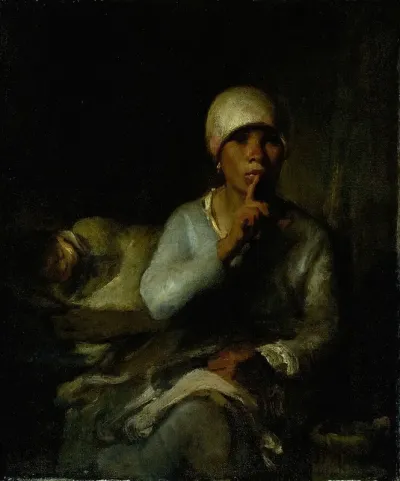 Woman And Child Silence