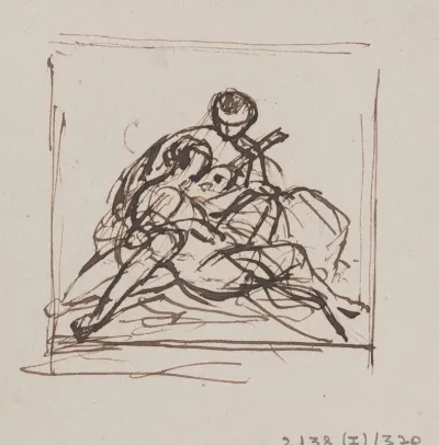 Woman And Man With Lute