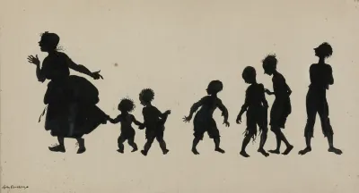 Woman And Six Children