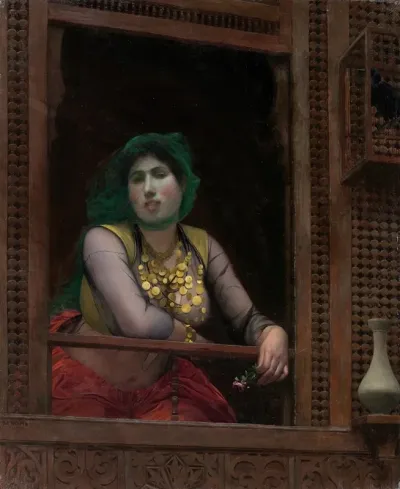 Woman At A Balcony