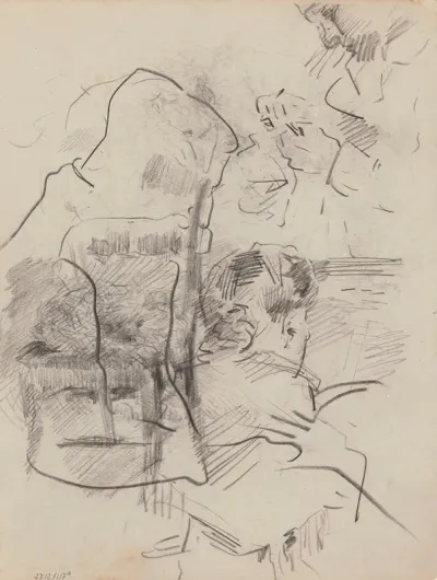 Woman At Keyboard And Alfred William Finch