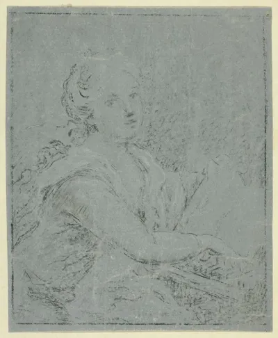 Woman At Spinet