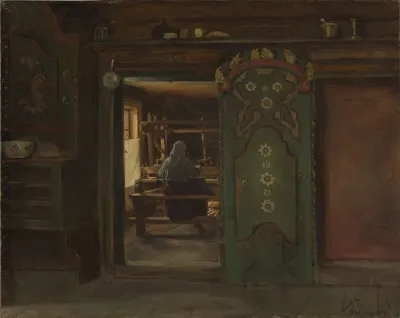 Woman At The Loom