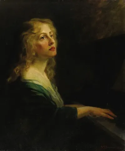 Woman At The Piano 3