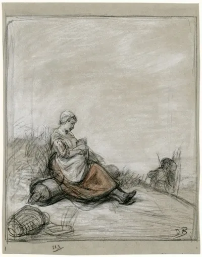Woman Breastfeeding Her Baby