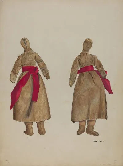Woman Doll In Buckskin