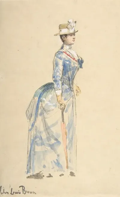 Woman Dressed In Blue