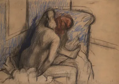 Woman Drying Her Hair