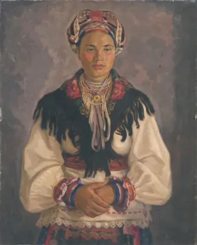 Woman From Pohronie In Mourning