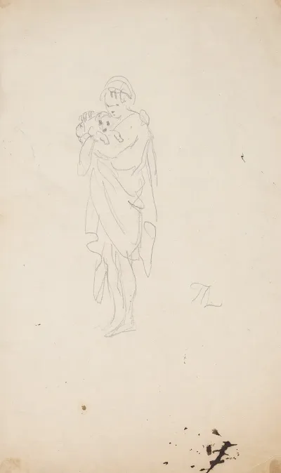 Woman Holding Dog
