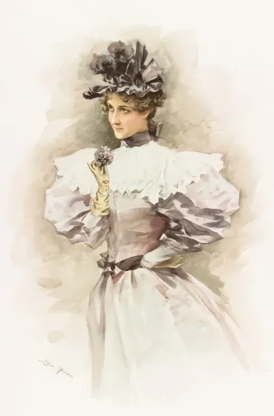 Woman Holding Flower