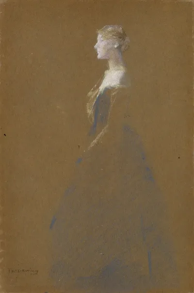Woman In A Blue Dress 4