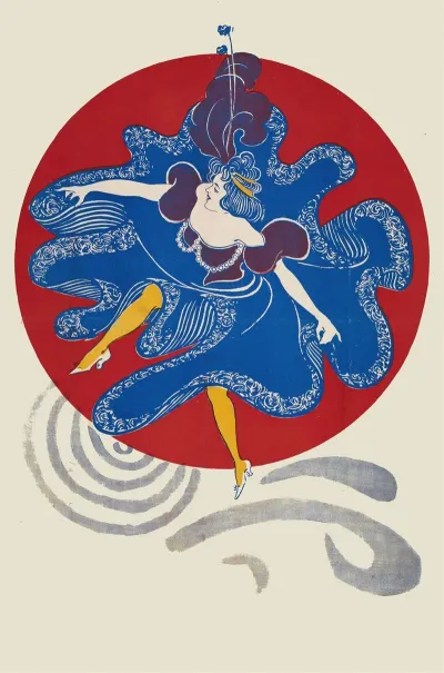 Woman In A Blue Dress
