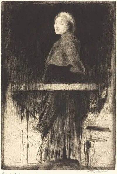 Woman In A Cape La Femme A La Pelerine