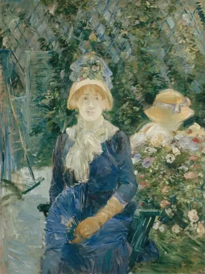 Woman In A Garden 2