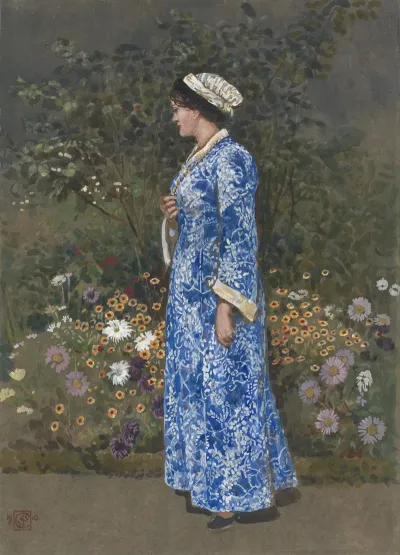 Woman In A Kimono