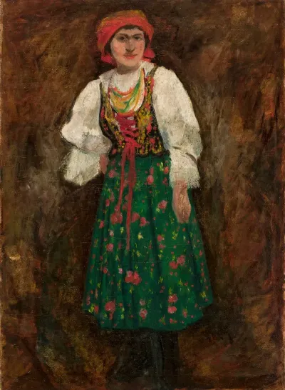 Woman In A Krakow Folk Costume