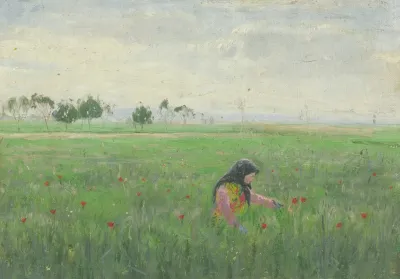 Woman In A Meadow
